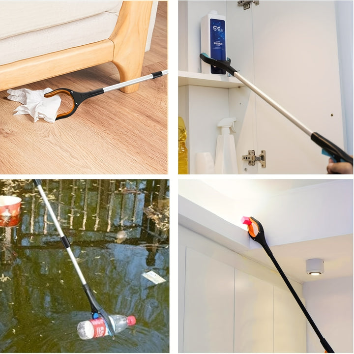 Grabber Reacher Tool, 32" Foldable Reacher Grabber Pickup Tool with 360° Rotating Jaw & Magnetic Tip, Garbage Trash Picker Upper Grabber, Lightweight Grabbers for Seniors/Elderly