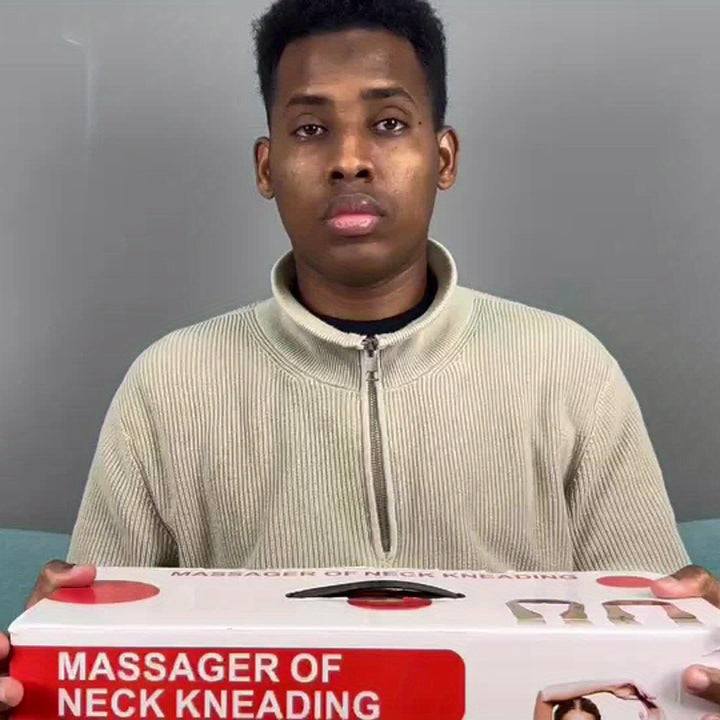 Neck Shoulder Back Massager with Heat - Shiatsu Neck Massager Present, Gift for Men/Women/Mom/Dad - Deep Kneading Massage for Neck, Back, Shoulder, Waist, Leg, Feet and Muscle