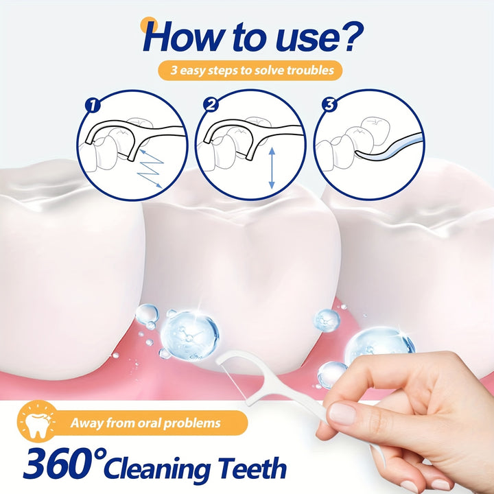 50/200 Count Dental Floss Picks, Sealed Storage Box.Extra Thin Glide, Advanced Clean Floss Picks, Suitable For Oral Care, No Break & No Shred Floss, Portable Disposable Dental Floss Stick, Essential For Daily Travel And Home