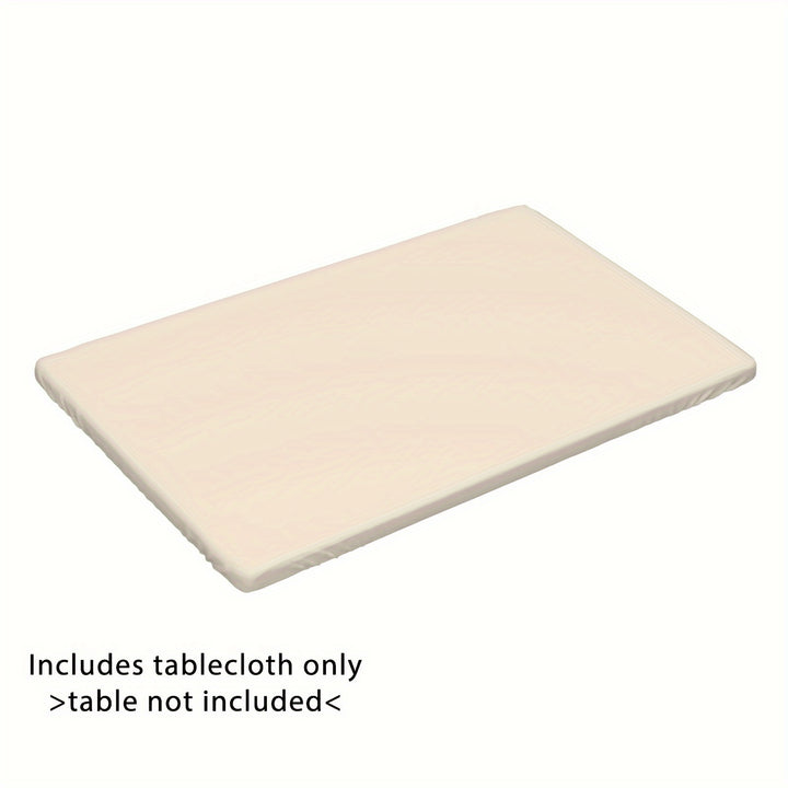 [4ft/6ft Foldable Tablecloth] 1pc Washable Rectangular Tablecloth for Outdoor Parties and Camping - Foldable, Elastic, and Fitted - 4ft/6ft Size - Durable Polyester Fabric for Home Decor