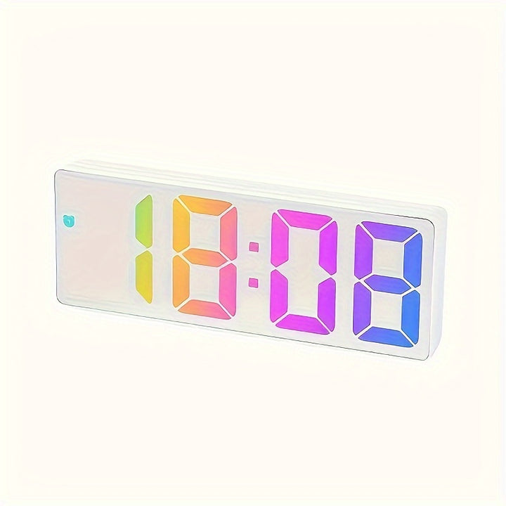 LED Digital Alarm Clock with Temperature Display - 3-Level Brightness, Silent Operation, USB Powered - Perfect for Bedroom & Home Decor