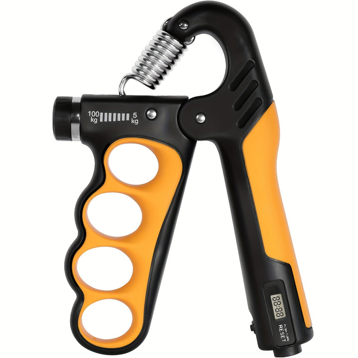 1pc Adjustable Forearm Grip Strength Trainer - Grip Strengtheners with Digital Counter for Five Fingers, 11-220 Ibs Resistance, Ergonomic Design for Hand Strengthening and Rehabilitation