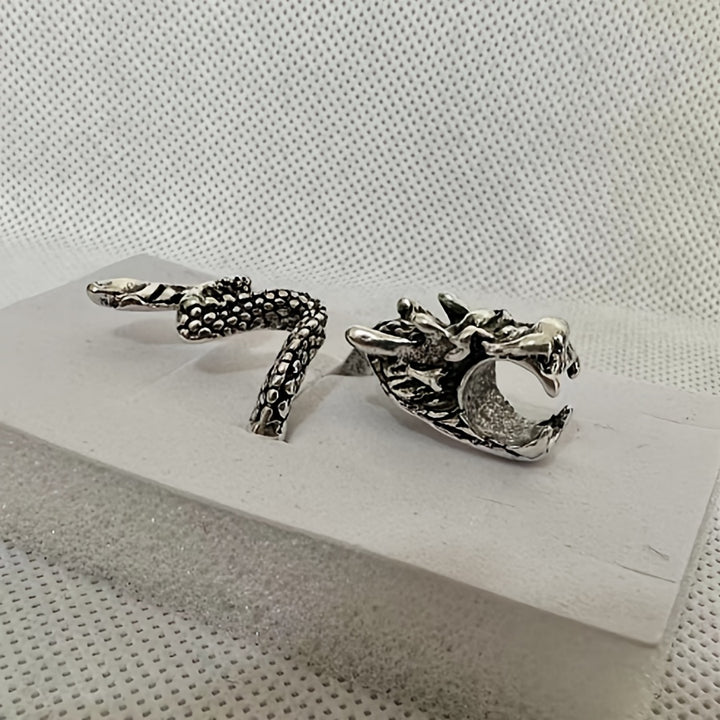 High Quality Metal Dragon Design 1 Stylish Cigarette Holder Ring - Unique Dragon Grip, Accessories for Smoking Lovers to Enhance Smoking | Dragon Design Rings | Detailed Dragon Design