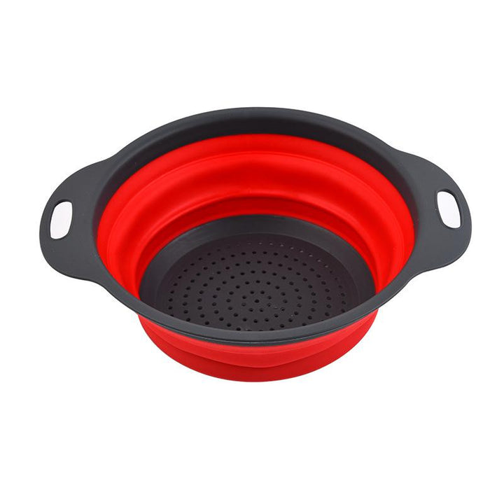 Collapsible Sink Funnel Filter, Retractable Handle - Easy to Clean, Space-Saving for Vegetables and Fruits