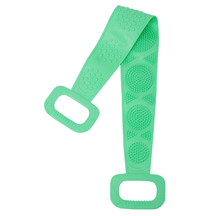 Silicone Body Scrubber Bath Brush, Exfoliating Shower Brush Bath Belt With Extra Long Strip And Handle For Easy Back Exfoliating, Rubbing Mud & Ash From Body Back, Skin-friendly, Soft And Comfortable