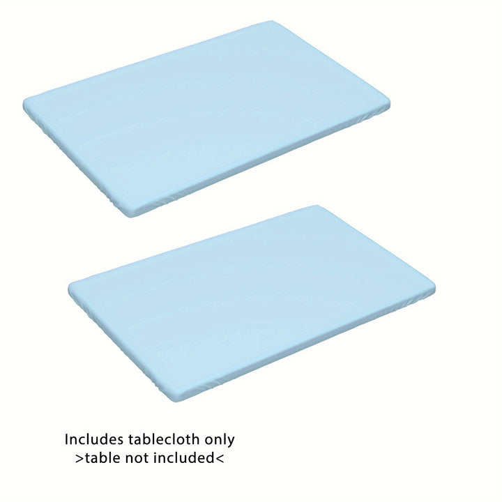 [4ft/6ft Foldable Tablecloth] 1pc Washable Rectangular Tablecloth for Outdoor Parties and Camping - Foldable, Elastic, and Fitted - 4ft/6ft Size - Durable Polyester Fabric for Home Decor