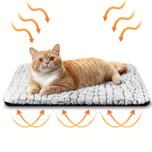 Extra Warm Thermal Cat Dog Bed Mat, Ultra Soft Cat Pet Mat Pad for Indoor Outdoor with Removable Cover Non-Slip Bottom Washable