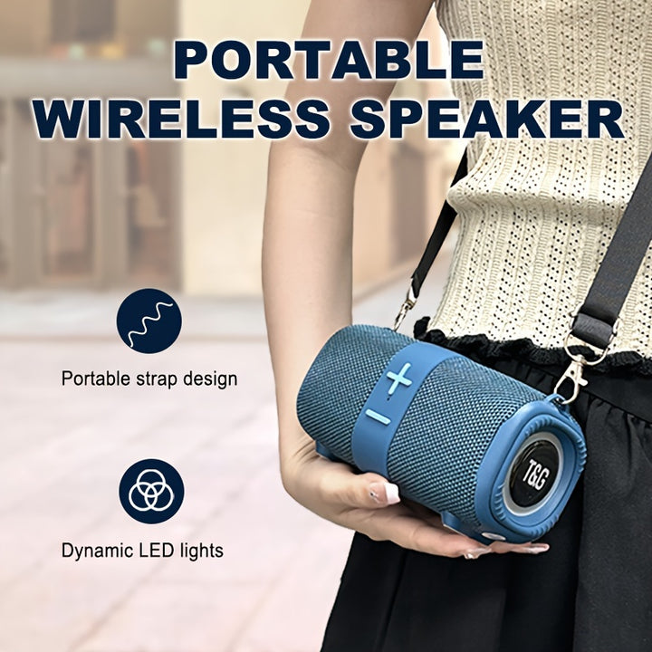 TG667 Portable Crossbody Speaker - IPX4 Waterproof, Wireless Wireless Connectivity, USB/TF/FM Radio Support, 10m Range, Cute Vertical Design, Audio, Music Player, Connect to Mobile Phone/Tablet/TV