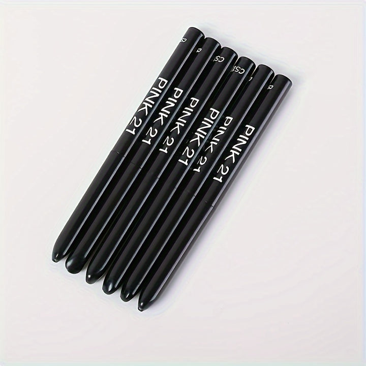 [5-Pack Long-Lasting Black Eyeliner] 5-Pack Waterproof & Sweat-Proof Black Eyeliner Pencil - Long-Lasting, Smudge-Proof For Bold Eye Makeup, Easy Glide Formula for Perfect Wings - Black