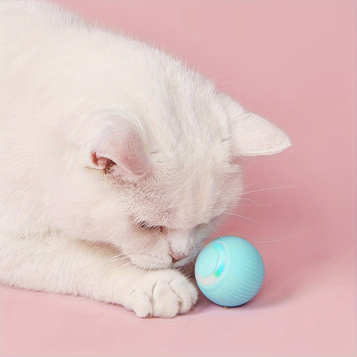 Juguete inteligente con pelota para gatos: ¡una pelota rodante automática para horas de diversión interactiva!