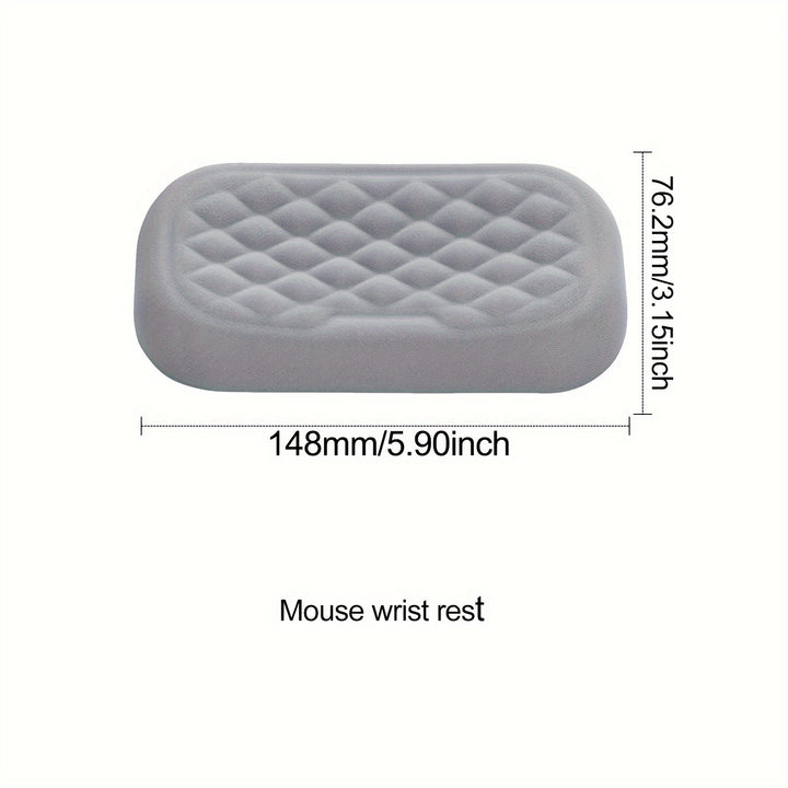 Soft Memory Foam Desk Ergonomic Keyboard and Mouse Wrist Rests: Comfortable Typing and Mousing Cushion Pads