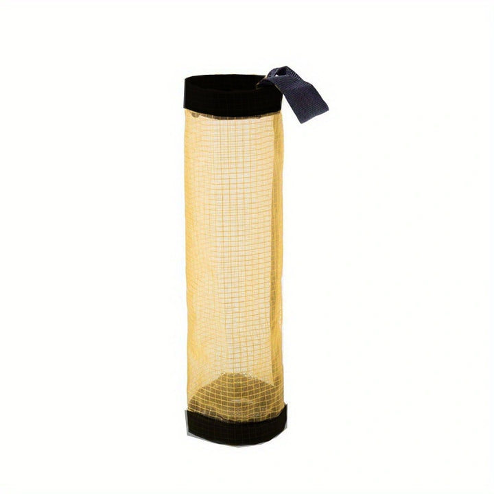 Plastic Bag Organizer 1pc Plastic Bag Holder, Mesh Hanging Storage Distributor, Foldable, Breathable, Washable Hanging Mesh Garbage Bag Organizer, Suitable for Kitchen Plastic Bag Storage