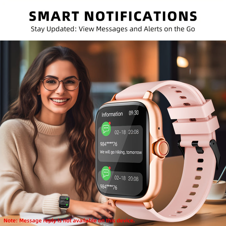 Multifunctional Sports Smart Watch For Men & Women, 1.83'' Full Touch Screen With Wireless Calling & Messaging, Pedometer, Fitness Tracker Smartwatch, for iPhone Android Cell Phones, Smartbands Fitness Watch For Women Men Fri