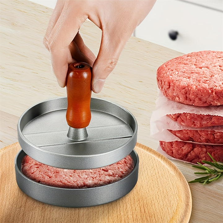 [1PC Non-Stick Burger Press Maker] 1PC Burger Press Non-Stick Hamburger Press Patty Maker Mold | Meat Beef Cheese Veggie Burger Maker For Grill Griddle BBQ Barbecue