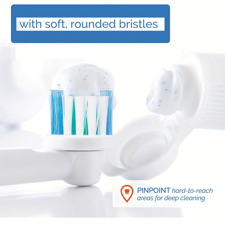 Replacement Heads for Electric Toothbrushes, Available in Packs of 4, 8, Or 16, Compatible with Oral B Models.