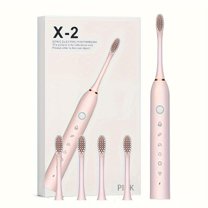 42000vpm Sonic Elektrische Zahnbürste - Intelligente Elektrische Zahnbürste mit 6 Modi & Smart Timer, Wiederaufladbar über USB, 4/8 Ersatzköpfe, Erhältlich in 3 Farben, Großartiges Geschenk für Erwachsene