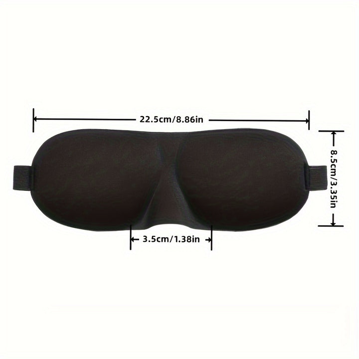 Ultra-Lightweight 3D Blackout Eye Mask for Deep Sleep - Perfect for Home, Travel & Camping