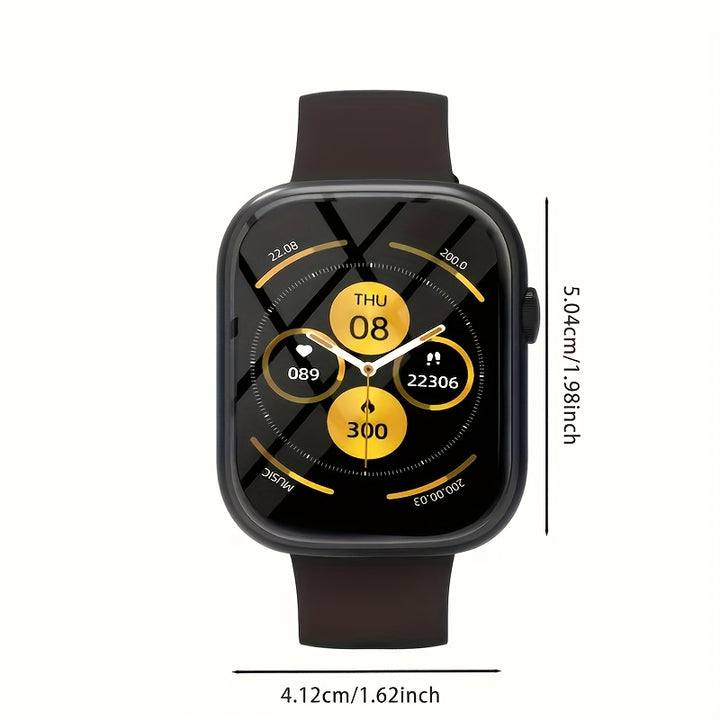 [Nouvelle Montre de Fitness Intelligente] Montre de Fitness Multifonctionnelle 2024 - Écran Tactile de 2,01 pouces, Appels Sans Fil, Suivi des Pas et des Calories - Unisexe, Compatible avec Android et iPhone