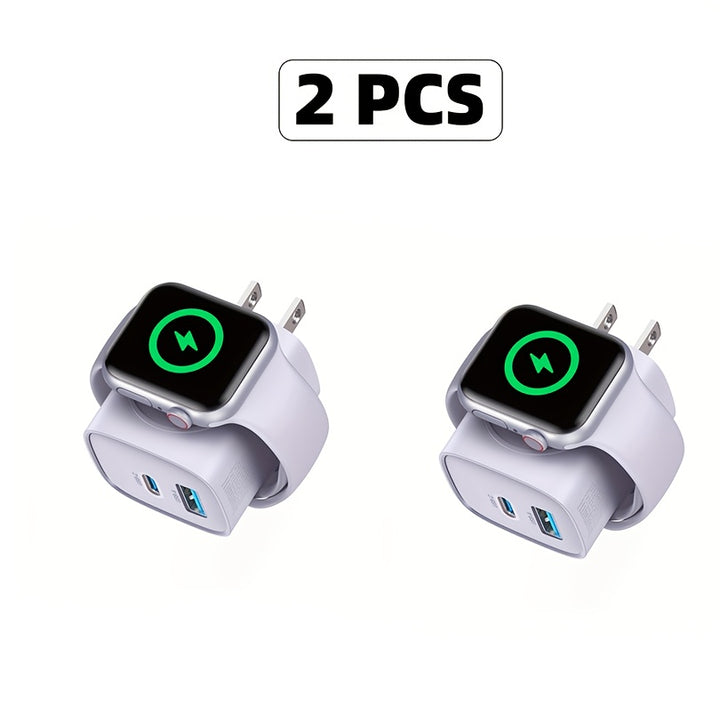 20W For Apple Watch Charger, Multiport PD Fast Charger Block Brick Cube, USB C Wall Power Adapter For IPhone 11/12/13/14/15/Pro Max, XS/XR/X, Ipad Pro