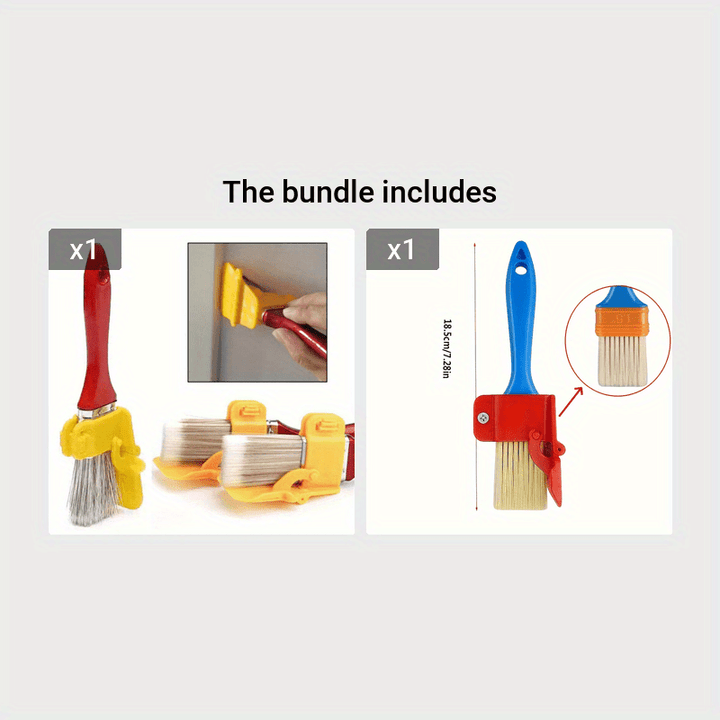 1pc Paint Edger Tool, Handheld Paint Roller Brush Kit, Indoor Outdoor For Wall Ceiling