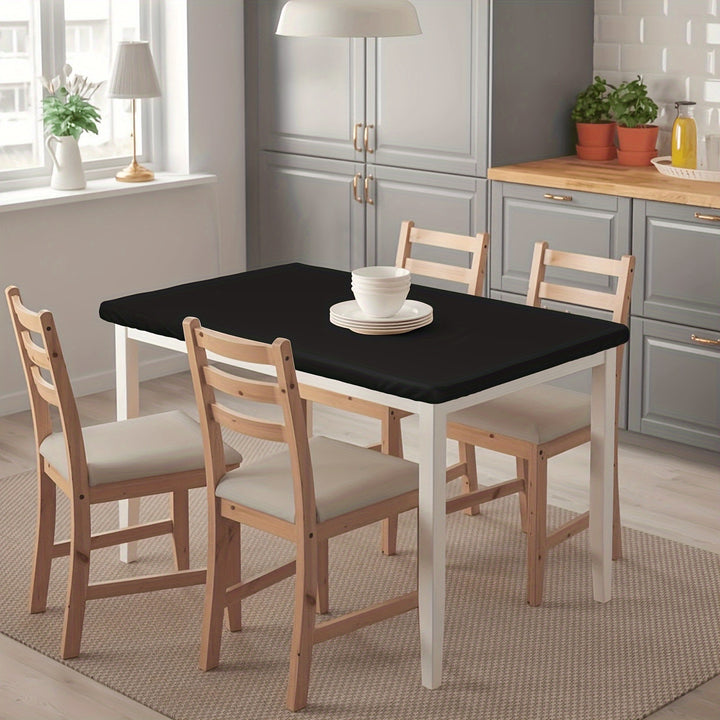 [4ft/6ft Foldable Tablecloth] 1pc Washable Rectangular Tablecloth for Outdoor Parties and Camping - Foldable, Elastic, and Fitted - 4ft/6ft Size - Durable Polyester Fabric for Home Decor