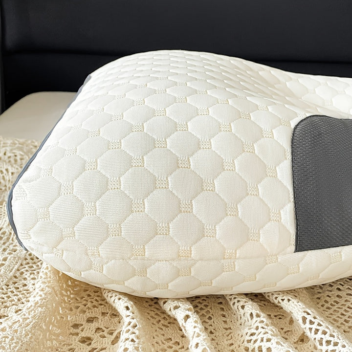 [Soft Massage Pillow] Soft Adjustable Ergonomic Knitted Massage Neck Pillow For Sleeping - Orthopedic Contour Support Pillow, High Quality Pillow Core, Removable Cove