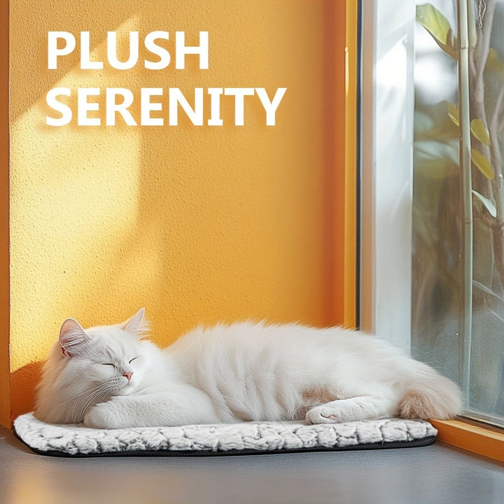 Extra Warm Thermal Cat Dog Bed Mat, Ultra Soft Cat Pet Mat Pad for Indoor Outdoor with Removable Cover Non-Slip Bottom Washable