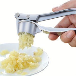 1 Piece Metal Garlic Press, Manually Handheld Crusher for Ginger, Kitchen Tools and Accessories