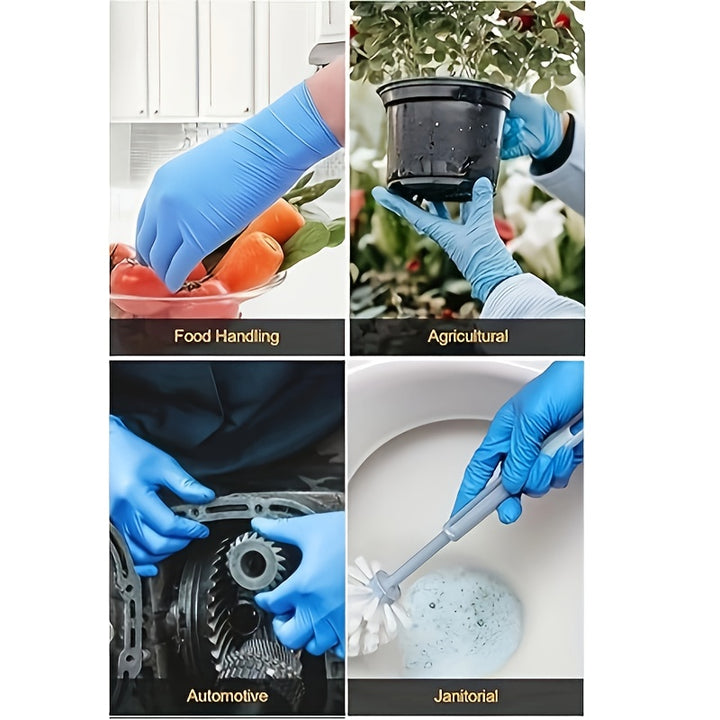 1000pcs/500pcs/100pcs Anti-slip Nitrile Gloves, Suitable for Aquarium Cleaning & Pet Care, Cost-Effective (S, M, L)