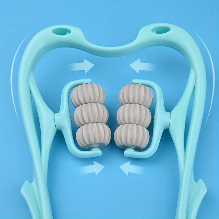 Strumento di massaggio con rullo per alleviare il massaggio manuale multifunzionale a sei ruote per massaggiatore per il collo