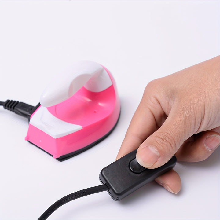 Mini Portable Handy Iron with Charging Base - Mini Craft Iron with Beading Supplies
