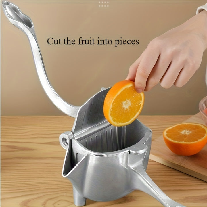 1pc Premium Aluminum Manual Citrus Juicer - Perfect for Oranges, Lemons & Pomegranates - Ideal for Home Kitchens, Parties & Bars, Fruit Press, Juice Extractor