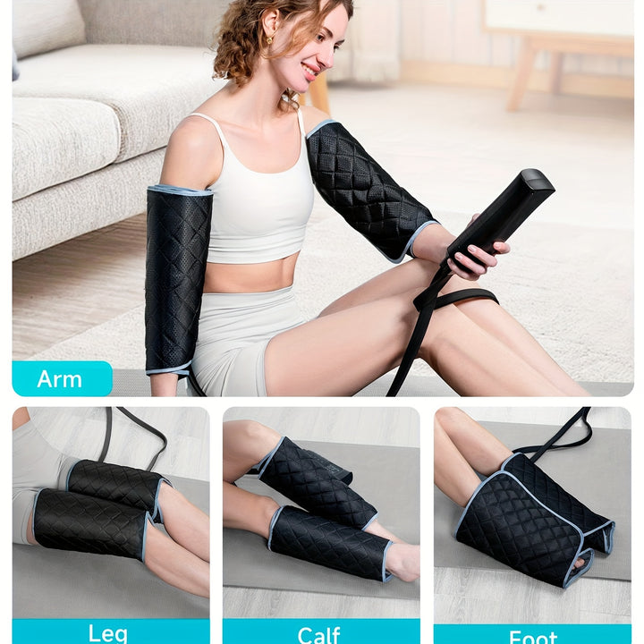 ALLJOY Leg Massager For Circulation, Calf Massager Air Compression With 6 Modes, 2 Heating Levels, 3 Vibration Functions And 30min Auto-Off Adjustable Wraps Gift For Family Friends, Valentines Day Gift For Her