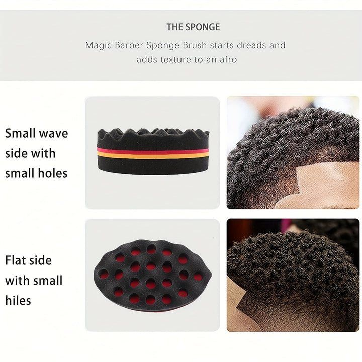 Durable ABS Plastic Afro Curly Hair Styling Sponge - Wave & Curl Care Brush for Twist and Lock Fashion