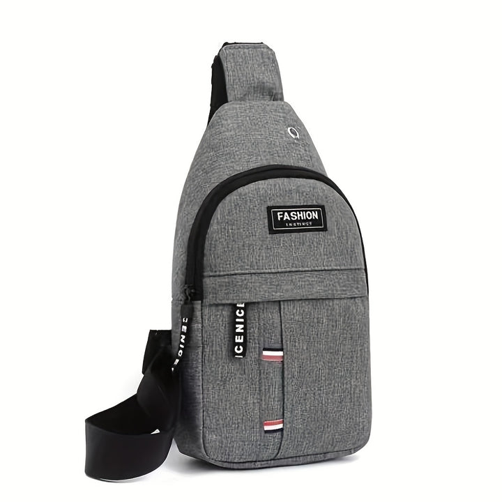 Black Multi-Compartment Canvas Backpack - Adjustable Straps, Woven, Spiked Details, Hand Washable - Daily Commute Style for Travel & Everyday Use