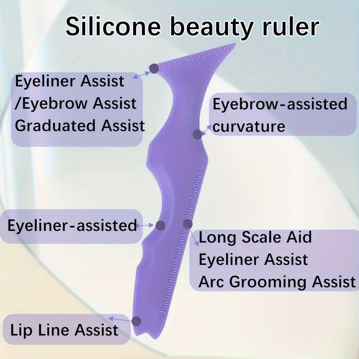 [Customer Favorite] Reusable Silicone Eyeshadow and Lip Liner Guide Template - Perfect Makeup Tool for Easy Application and Precision Shaping