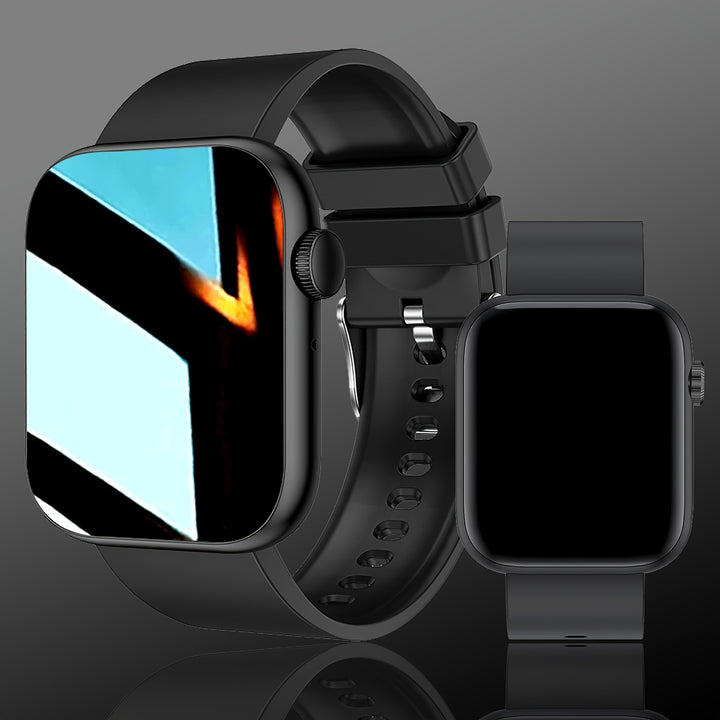 Chic Women's Smartwatch with Call & Text - 1.83" HD Touchscreen, Wireless Connectivity, Silicone Band, Fashionable Square Design for Android & for iPhone