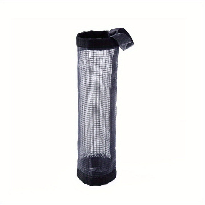 Plastic Bag Organizer 1pc Plastic Bag Holder, Mesh Hanging Storage Distributor, Foldable, Breathable, Washable Hanging Mesh Garbage Bag Organizer, Suitable for Kitchen Plastic Bag Storage