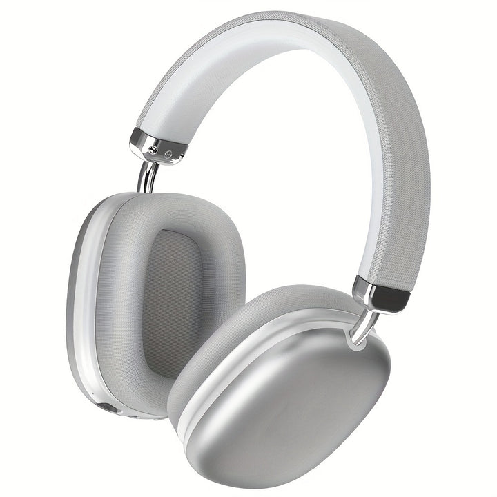 Wireless 40-Hour Rich Bass Gaming Headset - Over-Ear Design with Active Noise Cancellation, Crystal-Clear Calls & Type-C Charging - Compatible with Smartphones, Tablets, Gaming Consoles, Office Headset | Sleek Design | Soft E