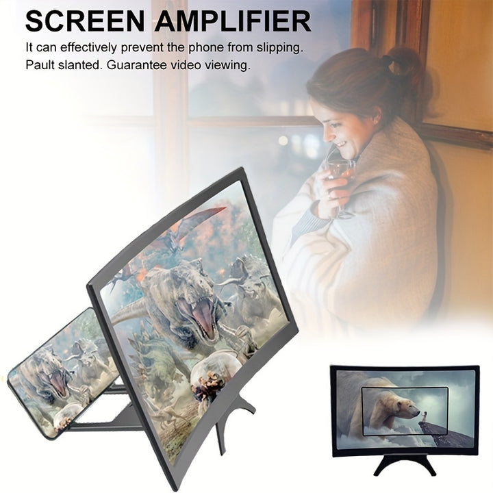 12-Inch Optical Acrylic Lens Cell Phone Screen Amplifier - Catch Up With The Gods & Watch HD Videos on Your Desktop!