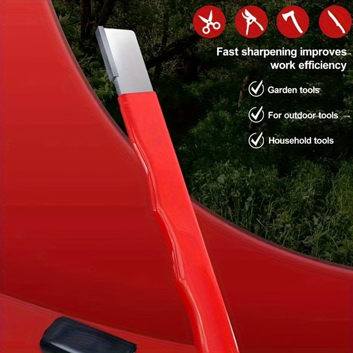 1 Precision Edge Professional Kitchen Sharpener, Multi Purpose Gardening Tool Blade Sharpener, Portable Scissor Sharpener, Hedge Clipper, Quick Knife, Pocket Knife, Suitable For All Blades, Including Garden Clippers