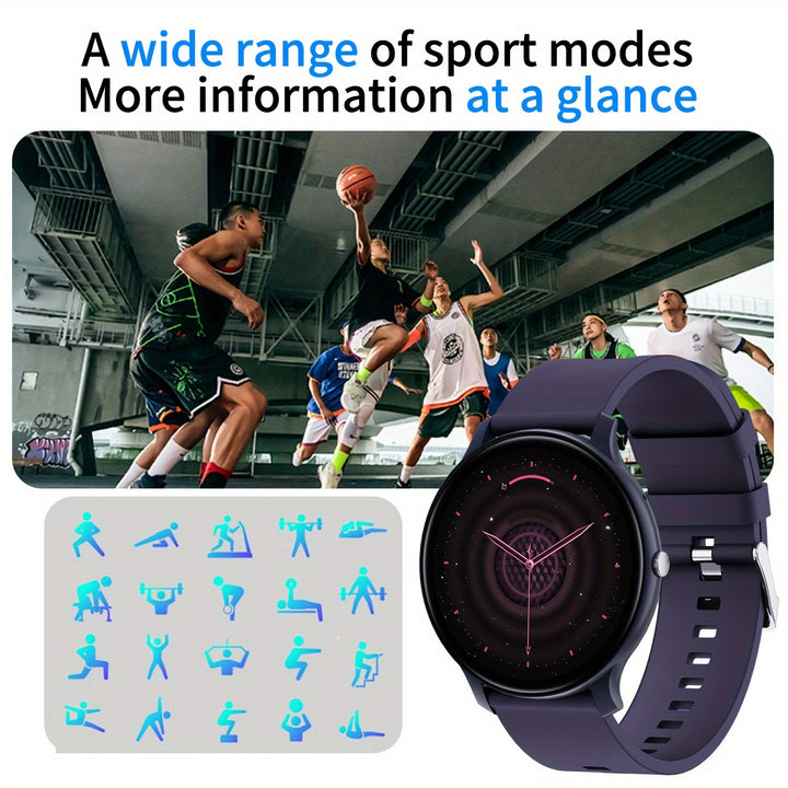 LIFEBEE 2024 Smartwatch - Full Touch Screen, Call & Text Functionality, 100+ Exercise Modes, Pedometer, Distance Tracker, Calorie Counter - USB Rechargeable, Wireless Enabled