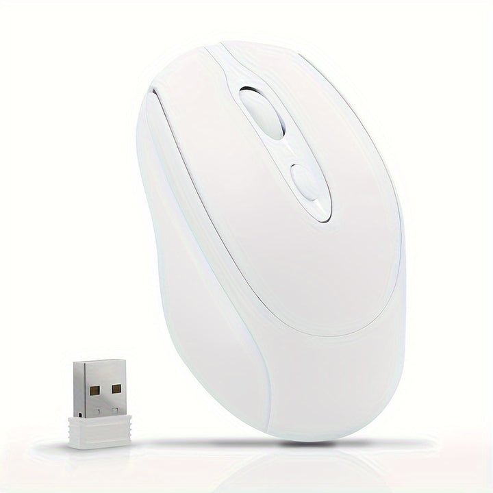 Wireless Mouse, Office Mouse, Rechargeable Mouse, Dual-Mode (2.4G+BT) Mouse, Portable Silent Mouse, Suitable for Laptops/ Desktops/ Tablets