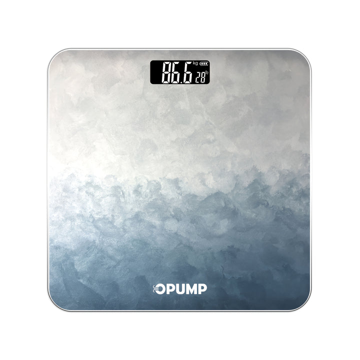 OPUMP High-Capacity Digital Weight Scale - Accurate, Safe & Easy-to-Read with Backlit LCD Display, Includes 3 AAA Batteries, Supports up to 400lbs, OPUMP