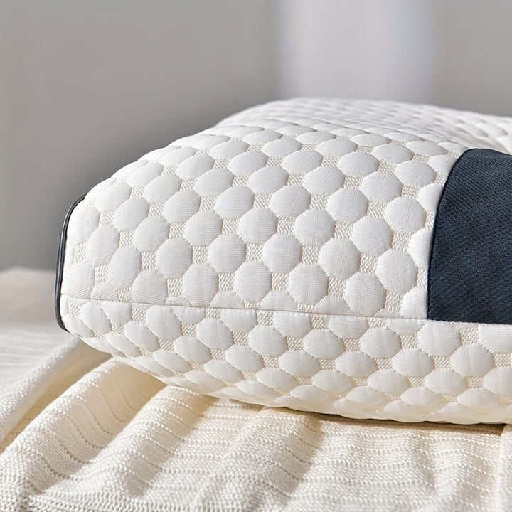 1 pieza Almohada de punto SP Protección del cuello, Almohada de masaje para dormir, Almohada doméstica de absorción de humedad transpirable, Almohada decorativa para la sala de estar y el dormitorio