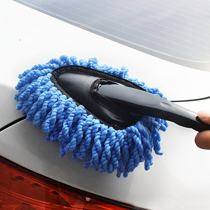 Soft Nanofiber Car Dust Removal Brush - Mini Bristle Brush for Car Interior Cleaning - Small Duster Wipe