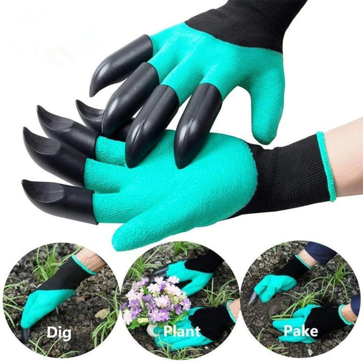Garden Gloves With Claws - Dig, Plant, Weed & Seed Effortlessly - Protect Your Fingers & Nails!