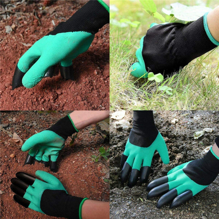 Garden Gloves With Claws - Dig, Plant, Weed & Seed Effortlessly - Protect Your Fingers & Nails!
