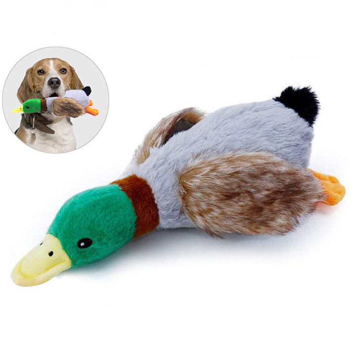 Soothing Plush Duck Sound Toy - Cuddly Teething Aid for Puppies - Hours of Interactive Fun! Designed for Adorable Playtime