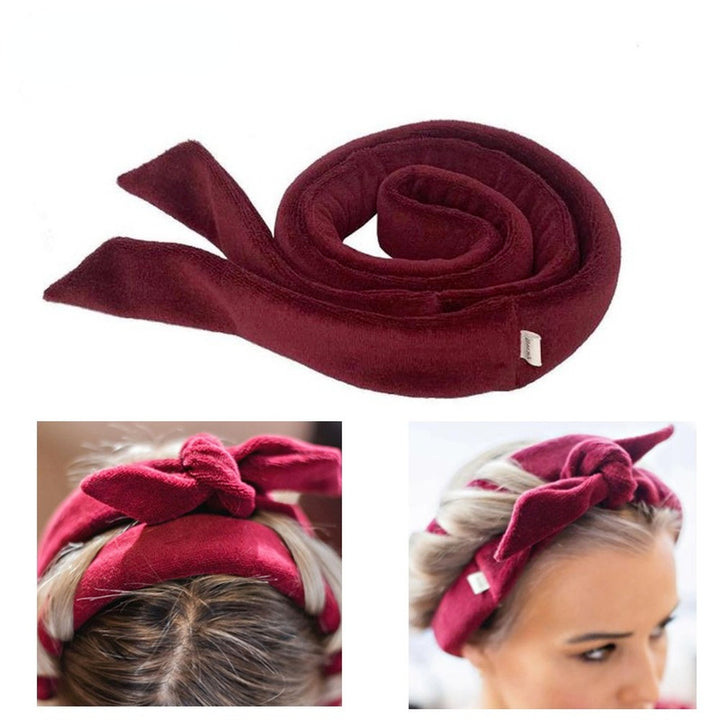 Create Beautiful Curls Without Heat - Heatless Curling Rod Headband for Lazy Hair Rollers and DIY Hair Styling